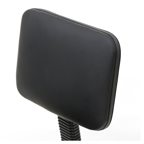 Round Shape Adjustable Salon Stool with Back Black