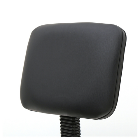 Saddle Shape Adjustable Salon Stool with Back Black