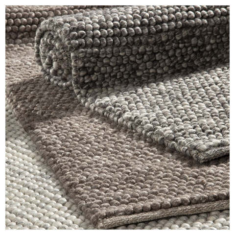 Delilah Wool Pebble 120x170cm Mottled Grey Rug