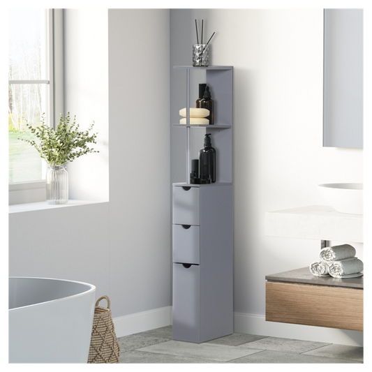 Bathroom Storage Cabinet-Grey