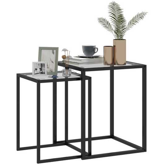 Tempered Glass Top, Black