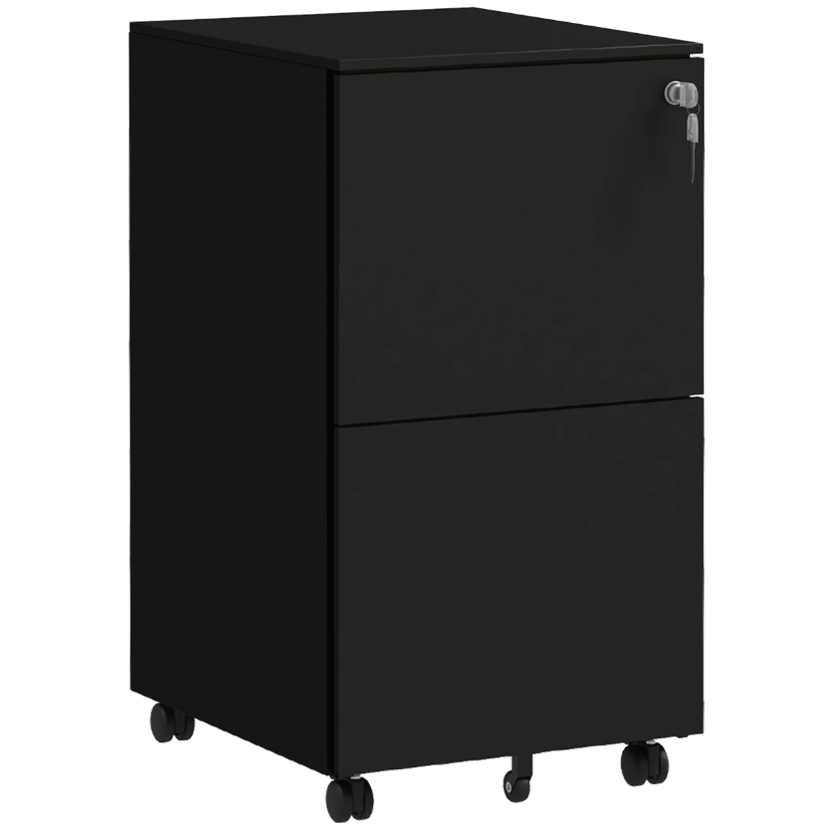 Vinsetto Steel File Cabinet with Lock and Hanging Bar for Letter A4 Legal Size