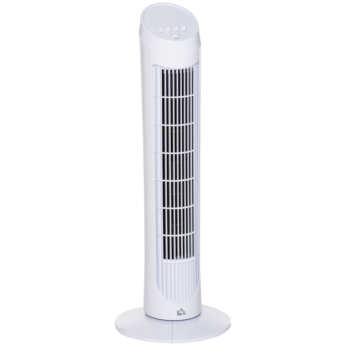 30" Tower Fan Noise Reduction Wind 3-Level Cool ABS Indoor White