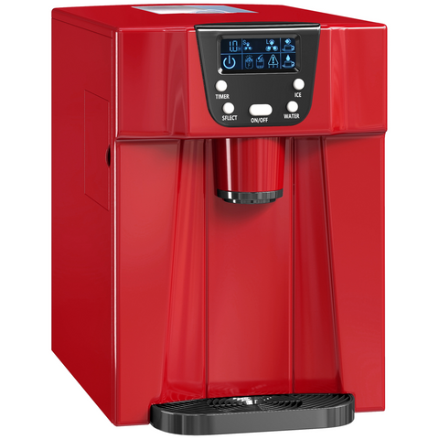 Ice Maker Machine and Water Dispenser 9 Ice Cubes Ready in 6-10 Mins