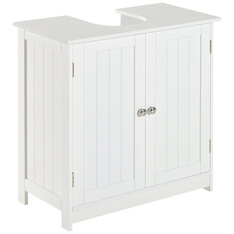 Basin Sink Vanity Cabinet Toilet Bathroom Shelf Door Storage Wooden