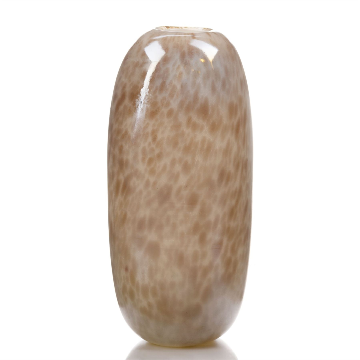 Objets d''Art Irridescent Natural Glass Vase 35cm