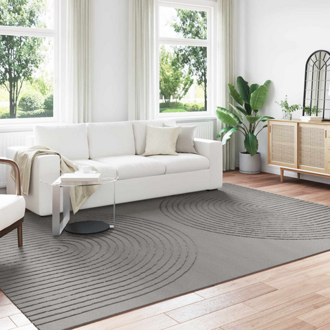 Area Rugs Rectangular Grey 340 x 240 cm