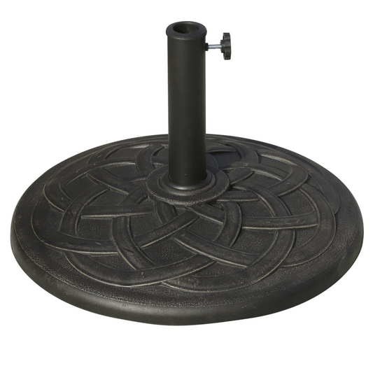 Umbrella Base for ?38mm and ?48mm Poles, Resin-Bronze