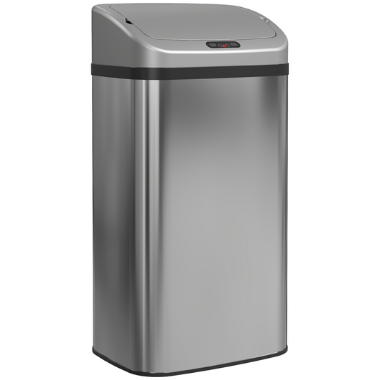 48L Sensor Bin, Stainless Steel Kitchen Bin with Automatic Close