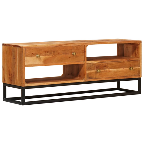 TV Cabinet Natural 110 x 30 x 44 cm Solid Acacia Wood