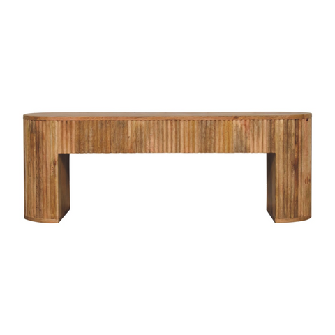 Artisan Furniture Solid Wood Soba Straight Media Unit, Brown