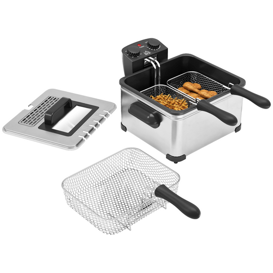 5L Deep Fryer with Removable Oil Basket and Viewing Window, 2000W