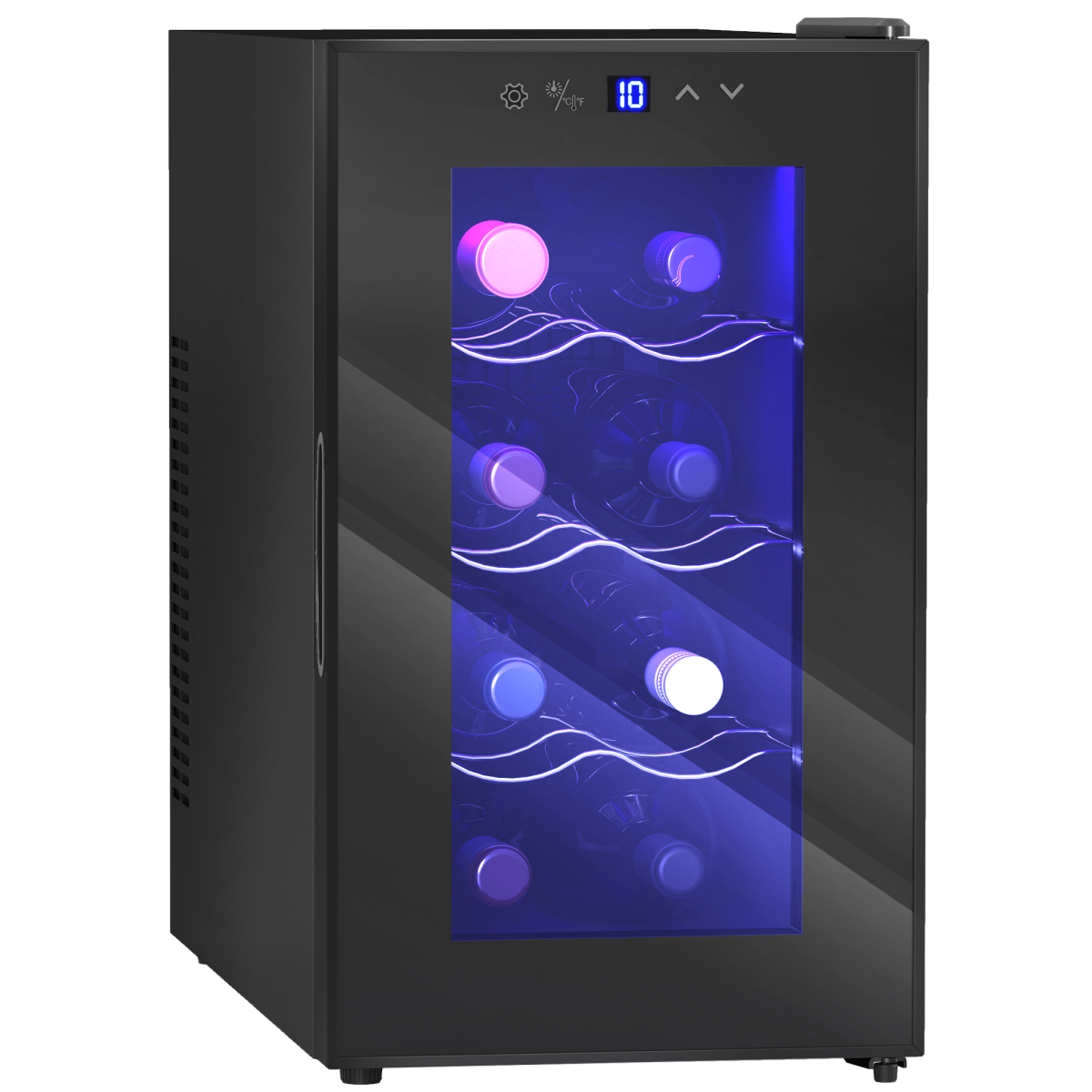 Freestanding Wine Cooler Fridge with 8 Bottle, 21 Litre Capacity