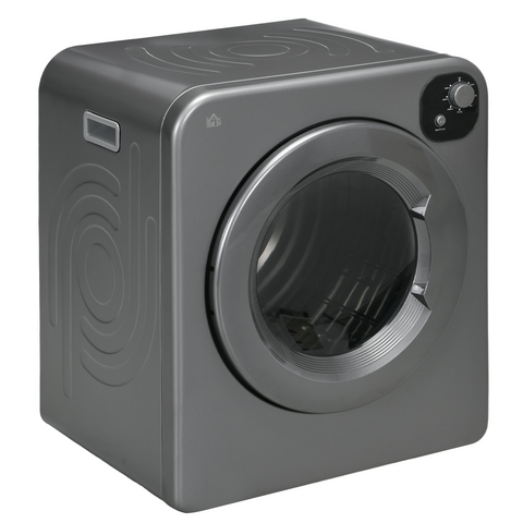 6kg Vented Tumble Dryer with 7 Dry Programmers for Small Spaces Grey