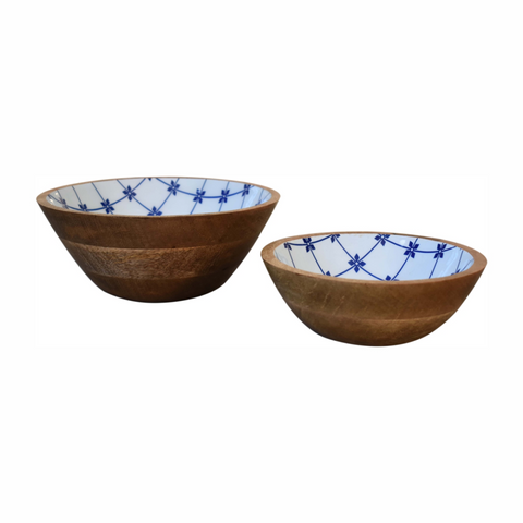 Artisan Furniture Blue and White Bowl Set of 2