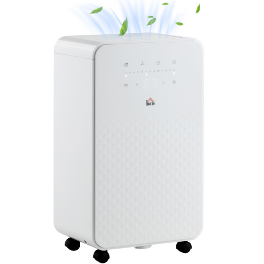 10L/Day Protable Quiet Air Dehumidifier with Purifier, Timer, 5 Modes